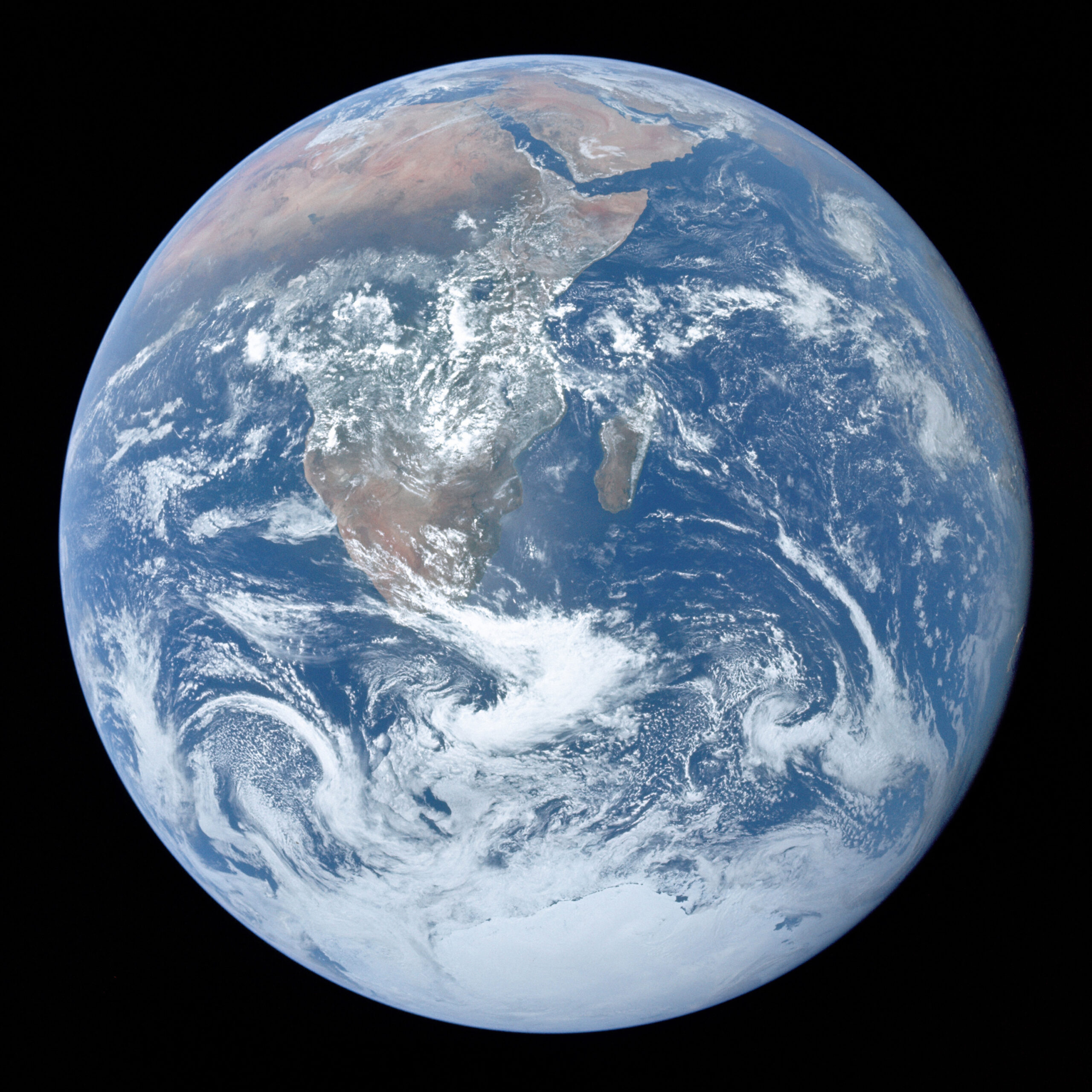 Full-disk view of Earth from space